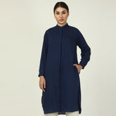 Florence Set Of 3 - Long Shirt, Inner & Pants - Olive & Navy